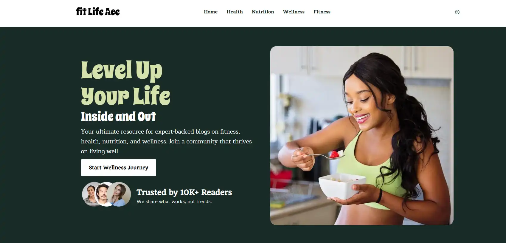 Screenshot 2025-05-24 142136 "Smiling woman enjoying a healthy breakfast, featured on Fit Life Ace — a wellness blog offering expert-backed content on nutrition, fitness, and healthy living routines for women and families."